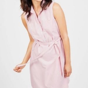 Hayes Sleeveless Shirtdress pink L NWOT
